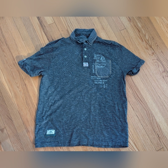 Casual Charcoal Polo Shirt - Picture 1 of 4